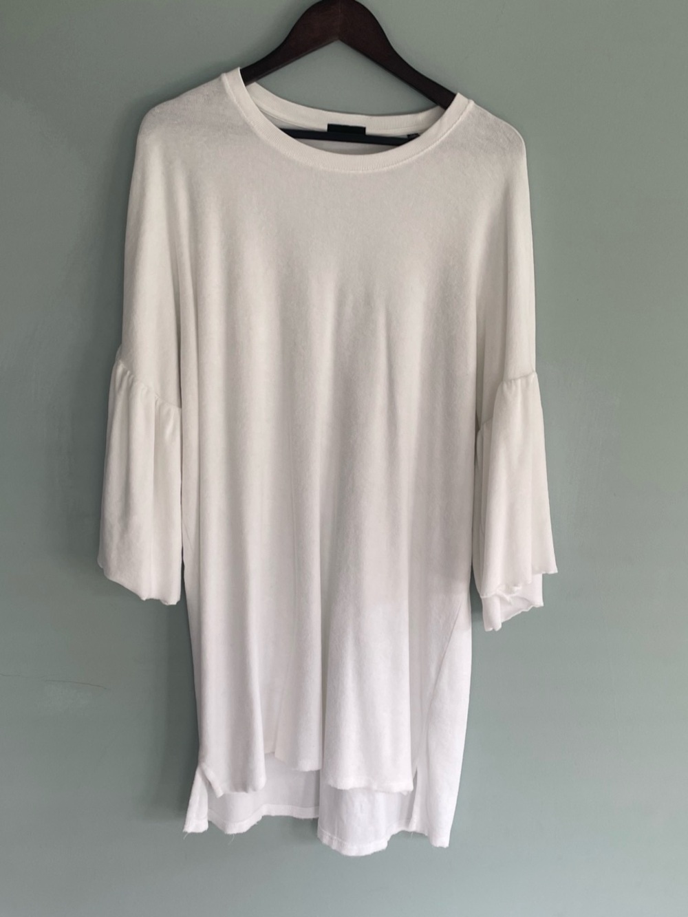 ATM Anthony Thomas Melillo White Bell-Sleeve Tunic